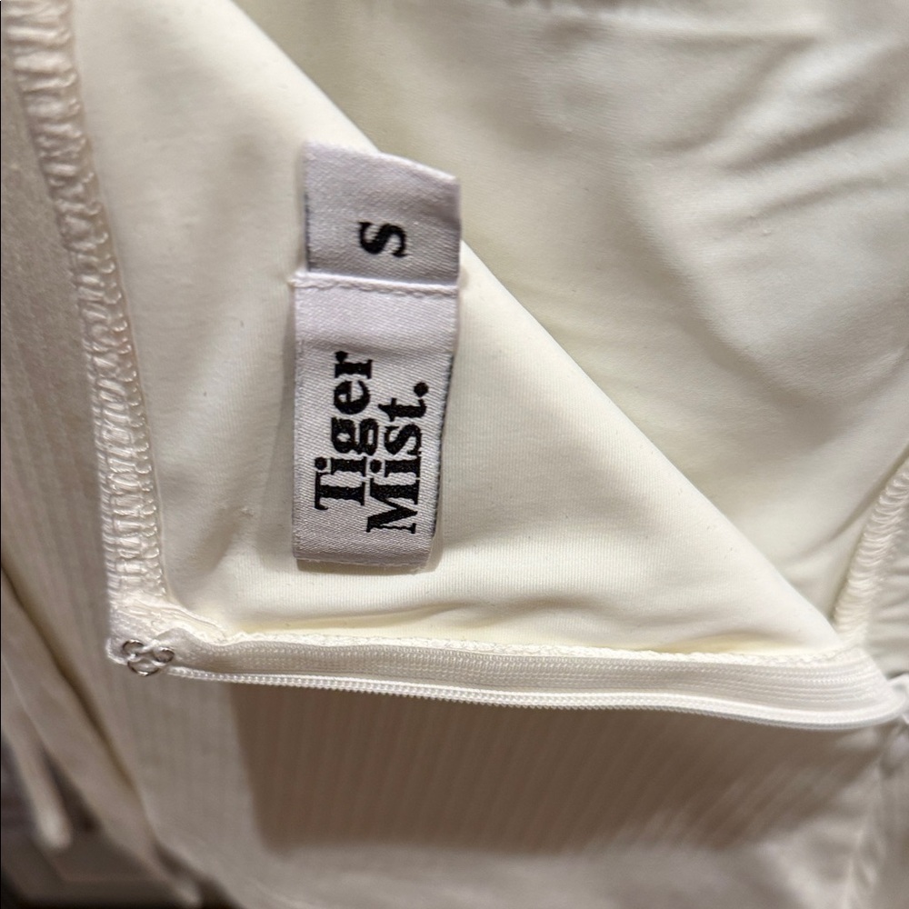 Tiger Mist Cream Ribbed Bandeau - Picture 2 of 5